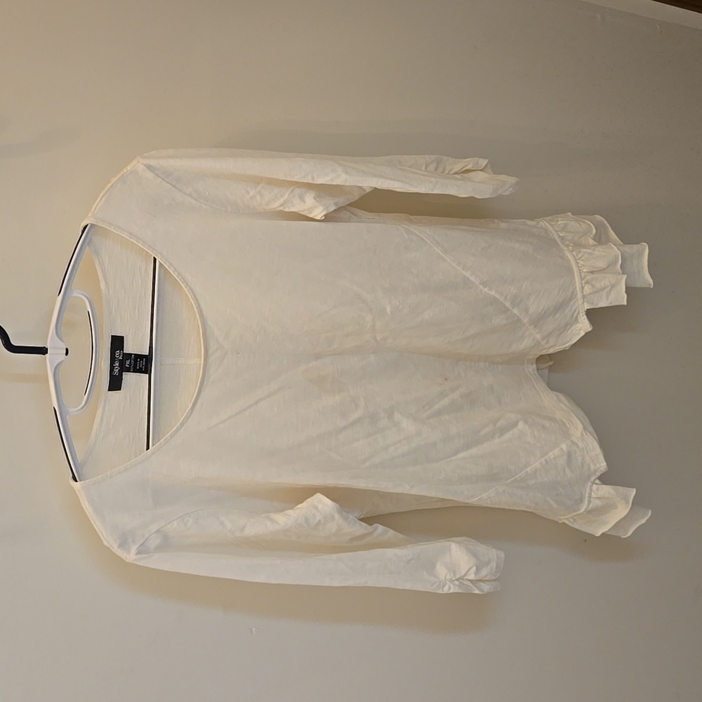 Style & Co. Petite White Shirt
